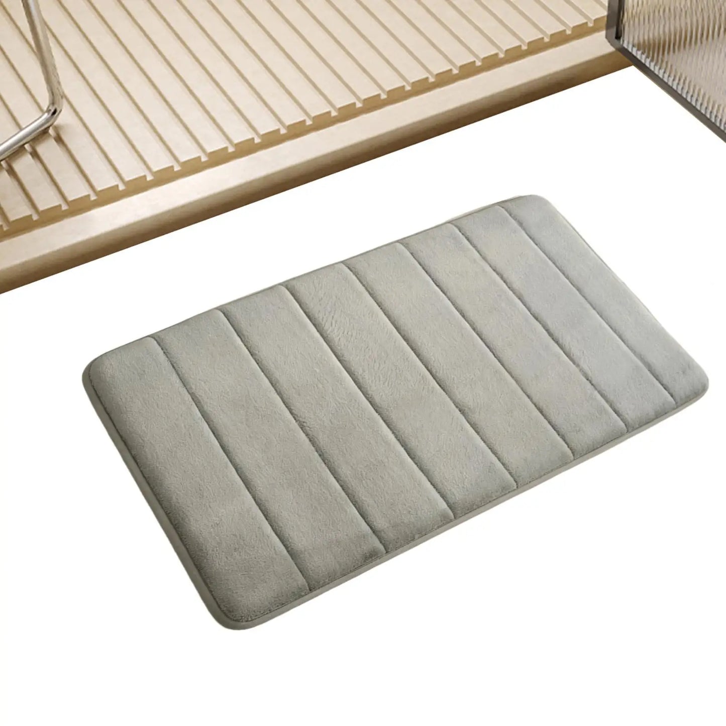 Coral Velvet Bath Mat – Absorbent, Non-Slip & Quick-Dry