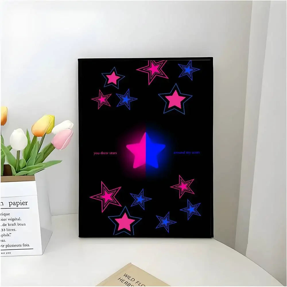 Who Really Cares-T-TV Girl Album Aesthetic Canvas Painting Posters and Prints Wall Picture For Living Room Decoration Peaceful Pleasures Health and Wellness z7 30x40cm Unframed