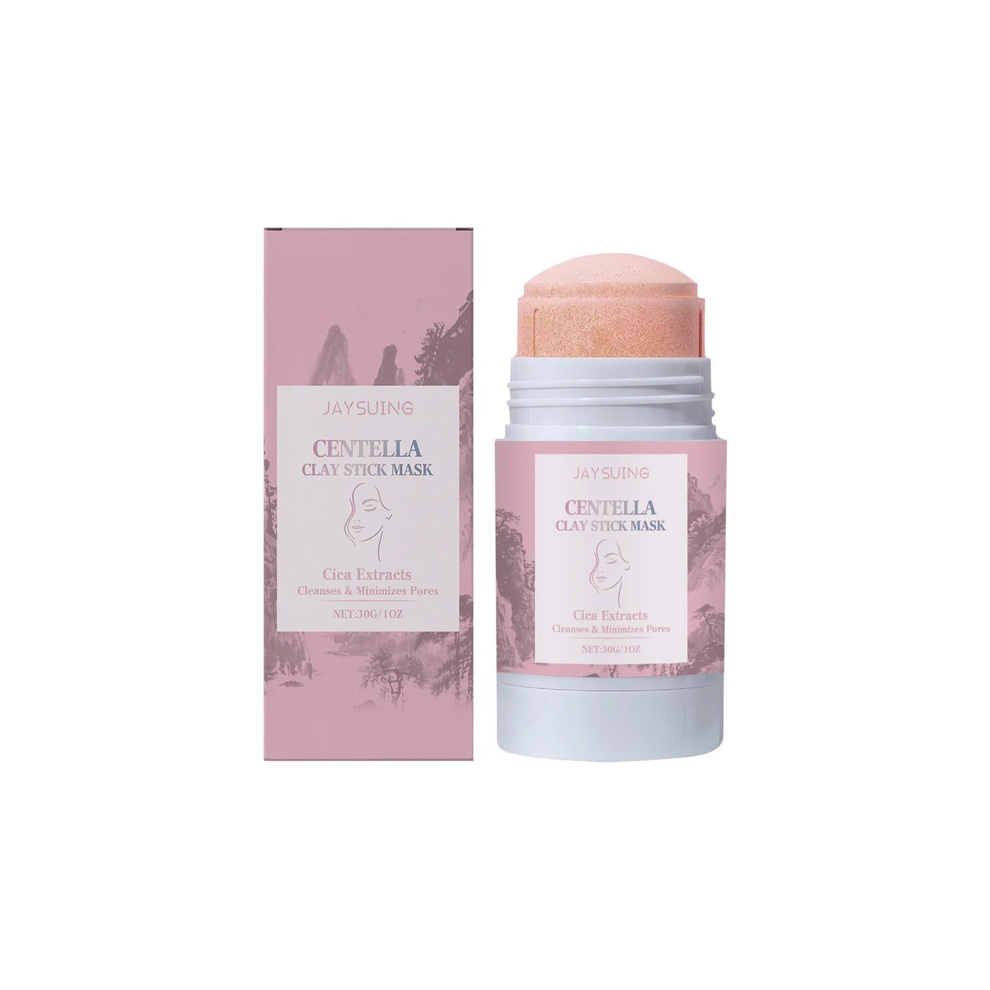 Centella Asiatica Clay Stick Mask Cleaning Blackheads Remove Pores Purify Skin Improve Dryness Exfoliating Facial Clay Mud Film Peaceful Pleasures Health and Wellness 30g 30g