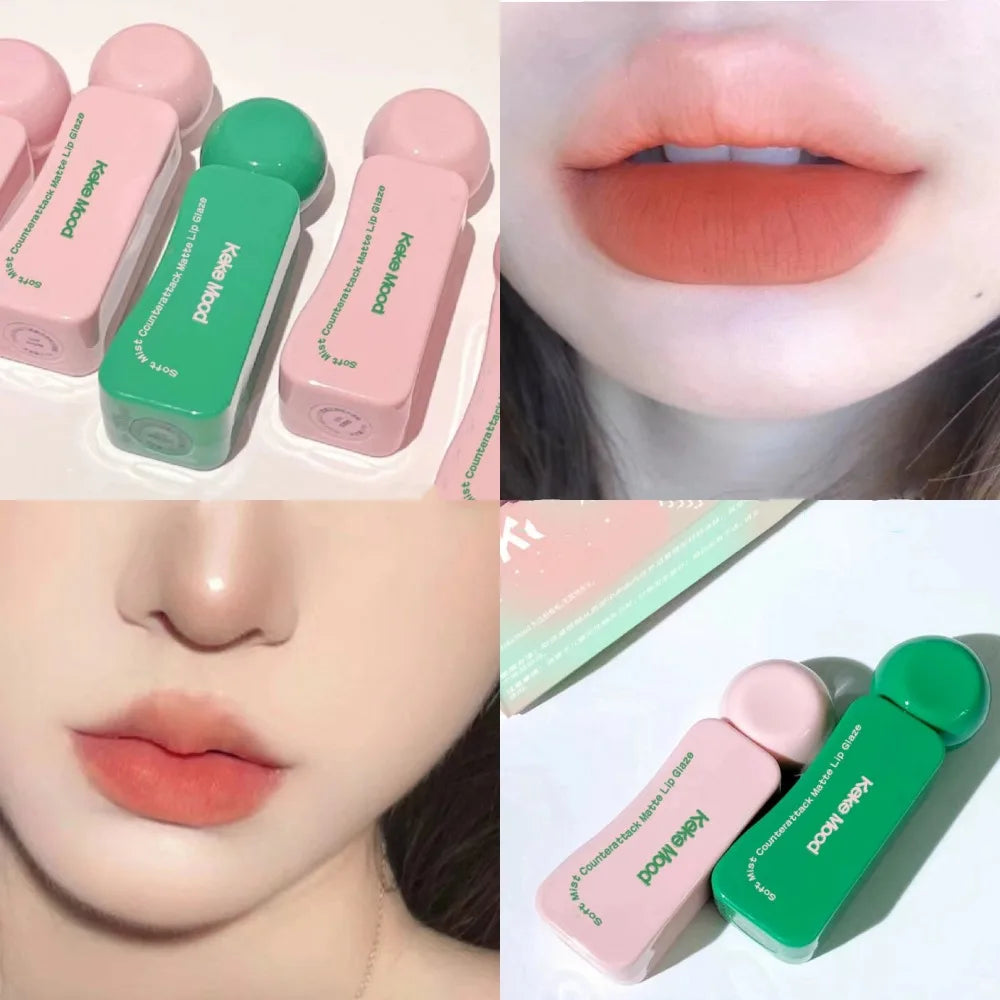 Velvet Matte Lip Mud – Nude Pink Moisturizing Lip Glaze