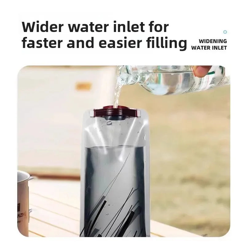 Collapsible Water Bag 700ml | Foldable Flask Hiking Camping