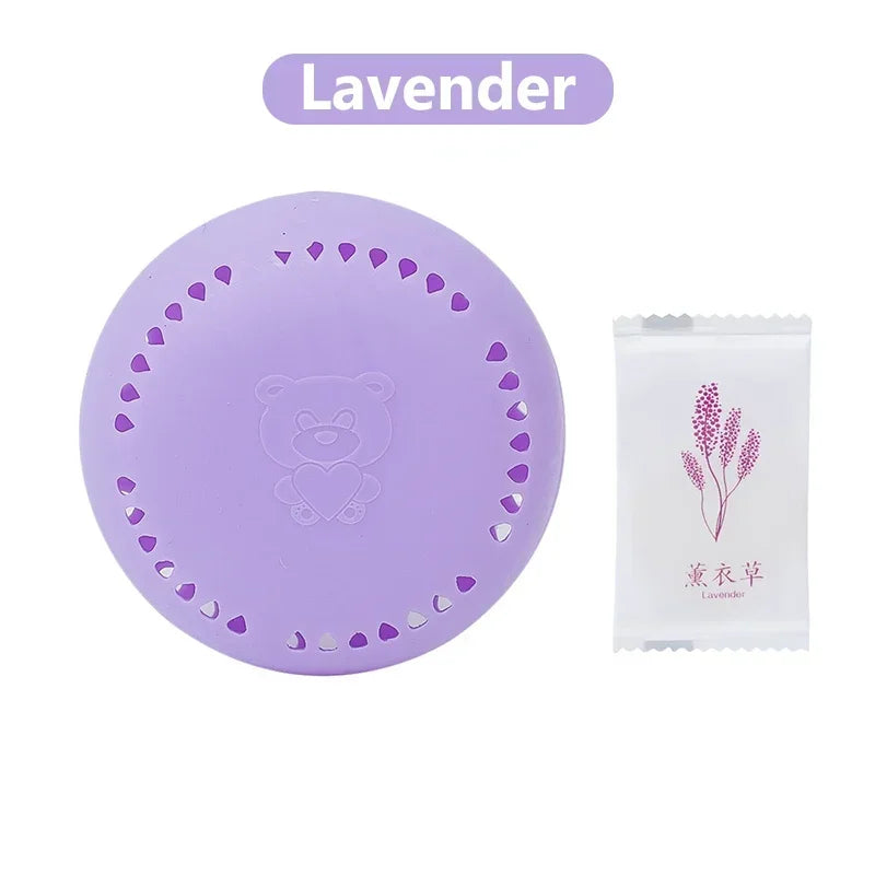 Solid Round Air Freshener Deodorizer 3pc – Home, Car & Wardrobe