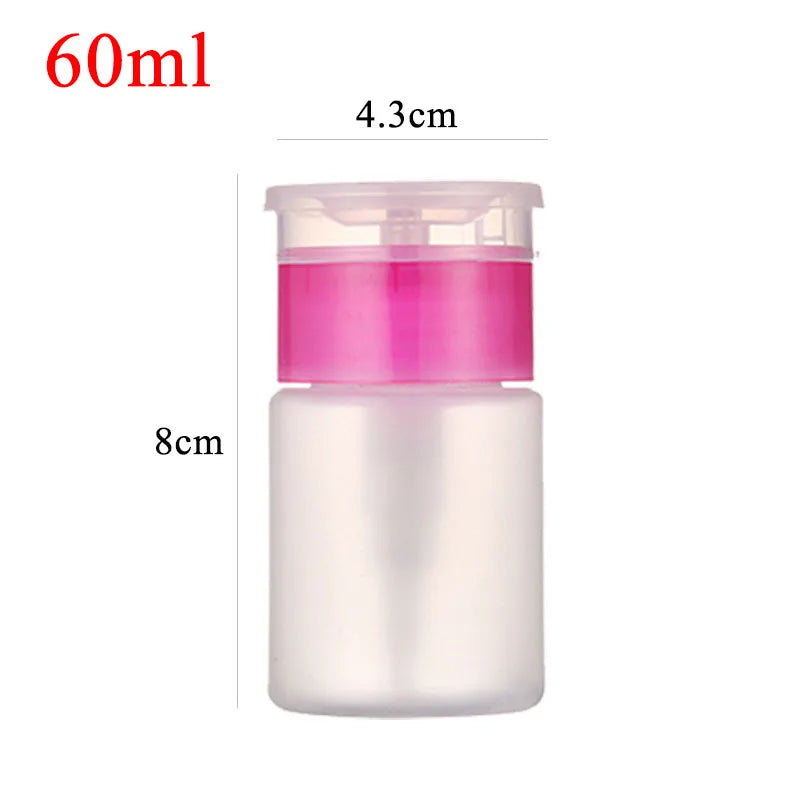 Refillable Nail Polish Remover Pump Bottle 60ml & 180ml