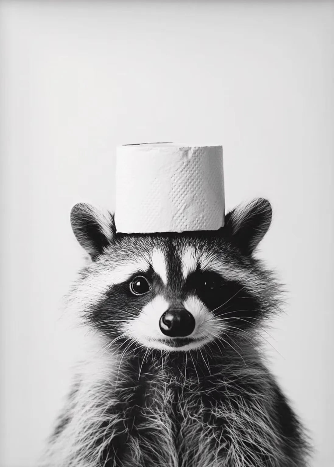 Halloween Otter Bat Cat Raccoon with Toilet Paper Poster Print Canvas Painting Bathroom Wall Art Funny Toilet Humor Home Decor Peaceful Pleasures Health and Wellness ZLH5022 60x90cm No Frame