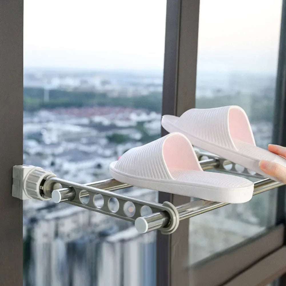 Portable Window Frame Clothes Drying Rack – Travel & Hotel