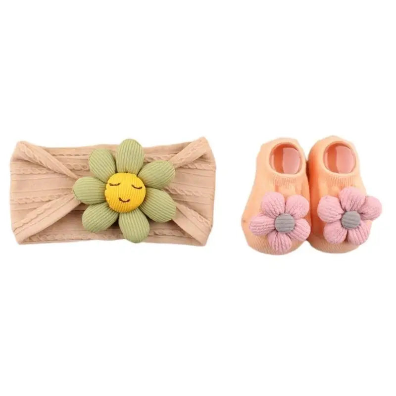 Baby Nylon Headband & Sock Set | Infant Ages 0–1 Year
