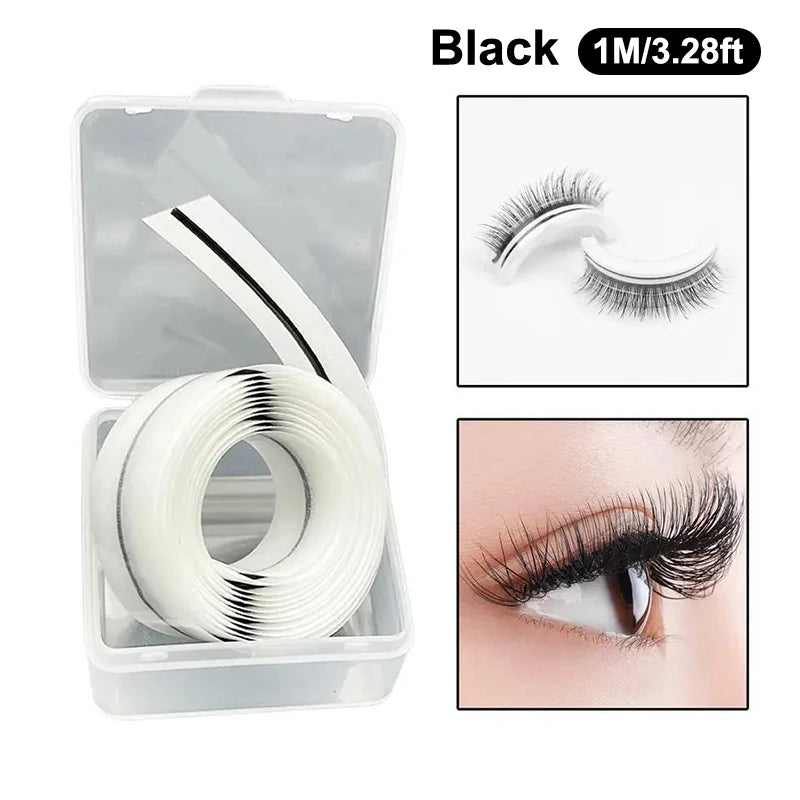 Self-Adhesive False Eyelash Replacement Strip With Box Reusable And Waterproof Natural Looking And Long Lasting Makeup Tools Peaceful Pleasures Health and Wellness A