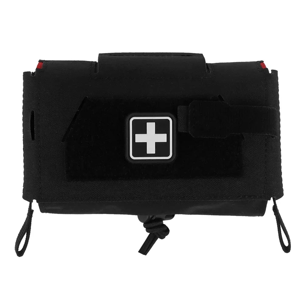 Compact Trauma Kit Tactical IFAK Medical First Aid Kit Pouch Outdoors Hunting Camping Patrol Survival Equipment Agilit Style Peaceful Pleasures Health and Wellness BP-158BLK
