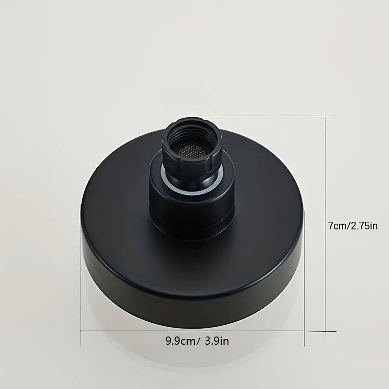 3.9" Round Rain Shower Head | 5-Mode High-Pressure Fixed Sprayer
