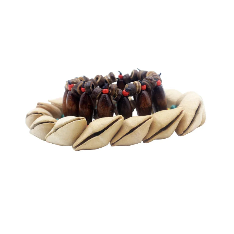 Handmade Nuts Shell Bracelet Handbell Djembe African Drum Conga