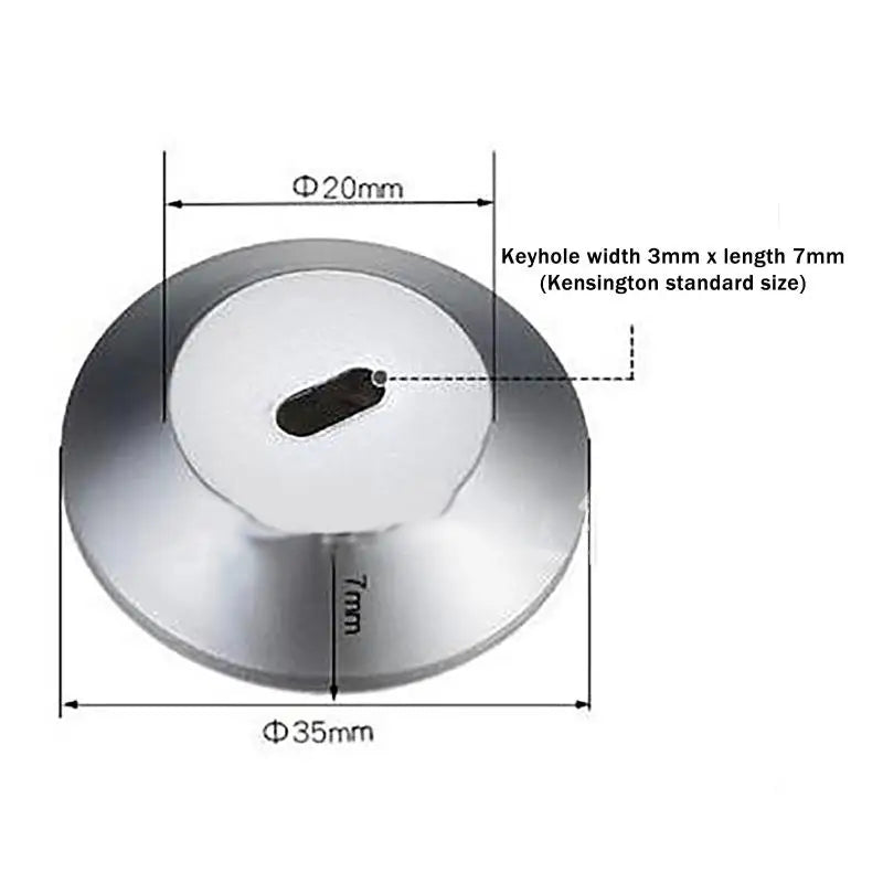 New 1 PCS Compatible Round Tablet And Phone External Laptop Keyhole For Notebook Anti-theft Lock Hole Peaceful Pleasures Health and Wellness