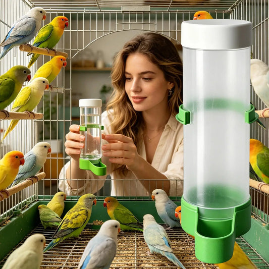 140ml Automatic Bird Water Dispenser – Leak-Proof Cage Waterer Bird Water Dispenser Peaceful Pleasures Health and Wellness