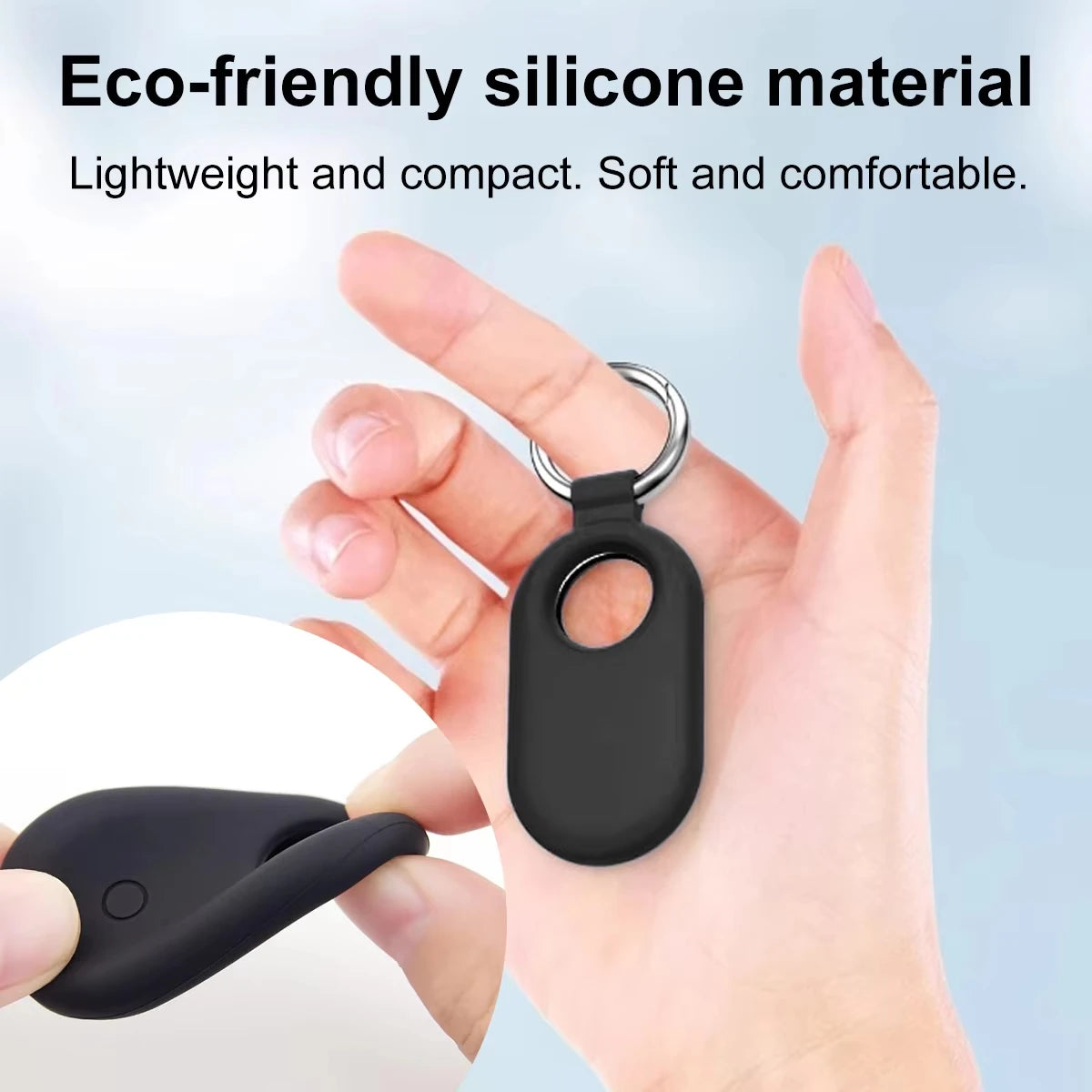 Samsung Galaxy SmartTag2 Silicone Case Cover & Keychain Peaceful Pleasures Health and Wellness