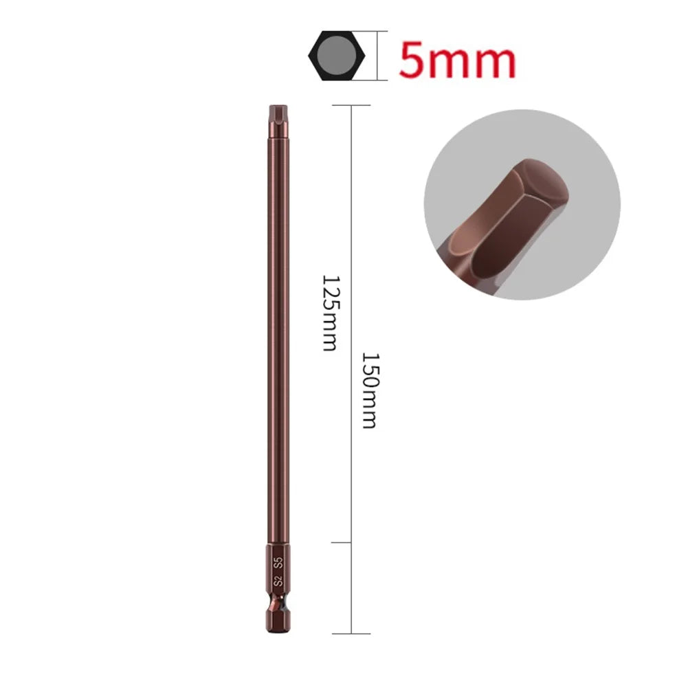 Hex Screwdriver Bits Alloy Steel Magnetic Head Screw Driver Wrench