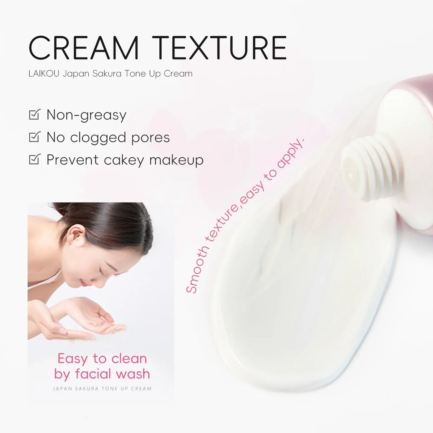 LAIKOU Sakura Tone Up Cream – Brightening Moisturizer 30g