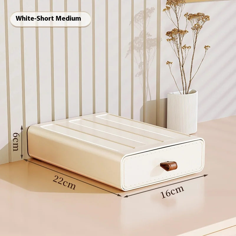 Desk Organizer with Drawers & Entryway Shelf | Storage Box