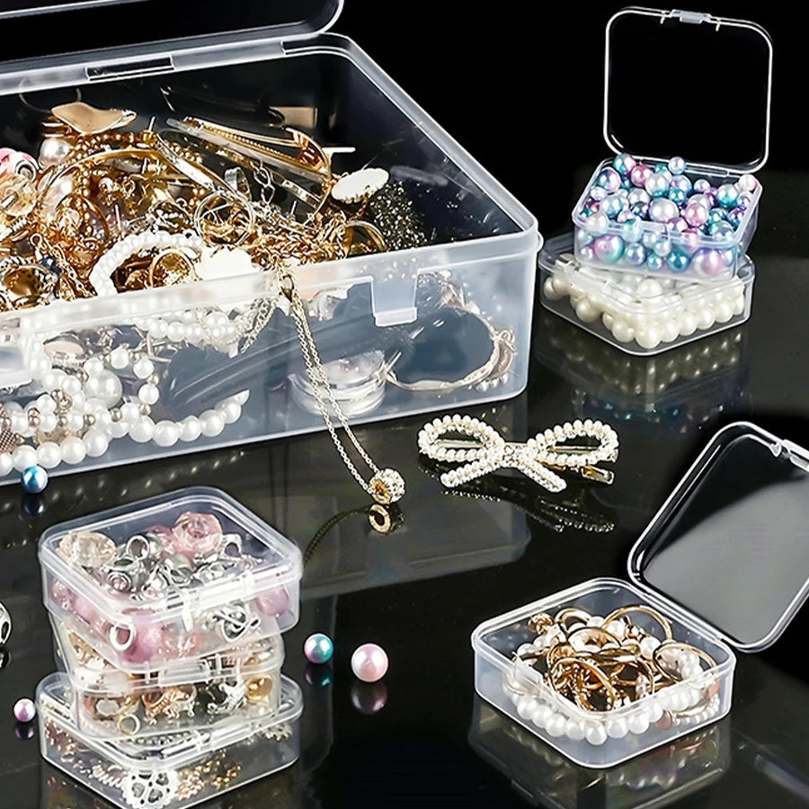 Transparent Plastic Storage Box – 14 or 30 Compartment Organizer