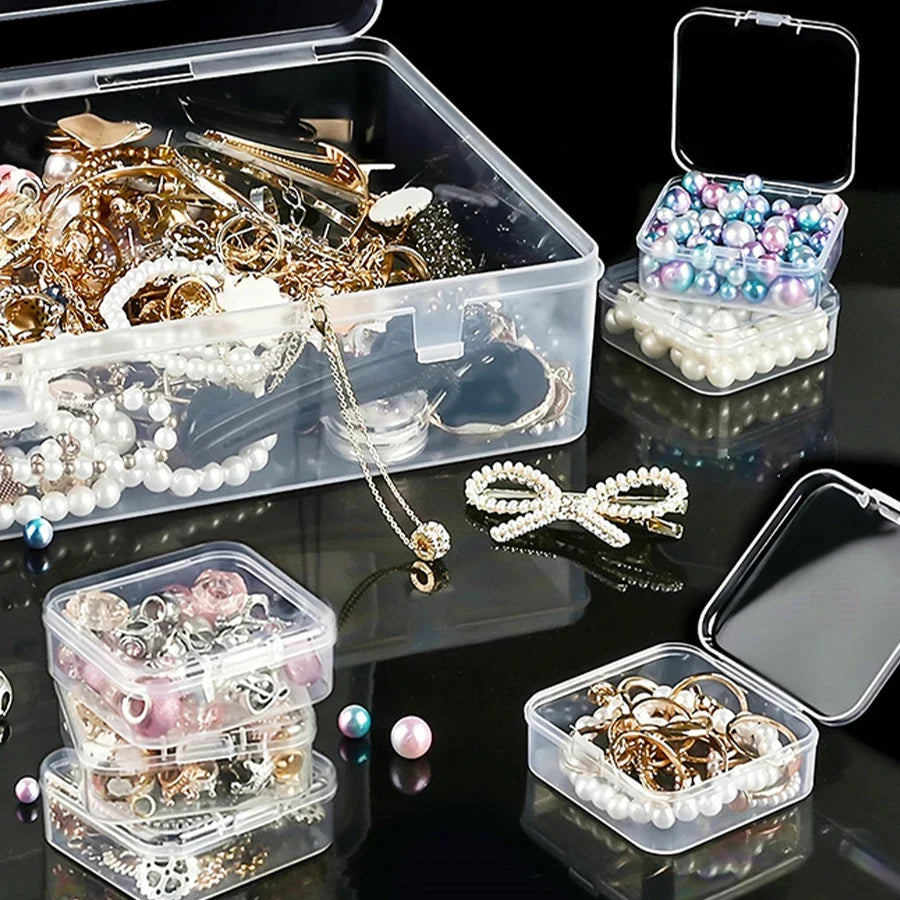 Transparent Plastic Storage Box – 14 or 30 Compartment Organizer