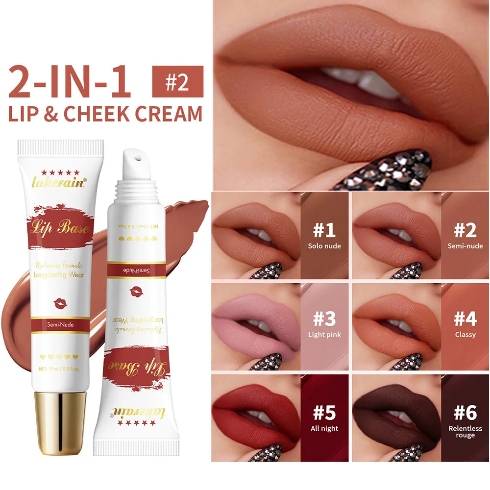 ibcccndc Matte Liquid Lip Stain & Blush – 6 Shades, Long-Lasting Liquid Lip Stain Peaceful Pleasures Health and Wellness