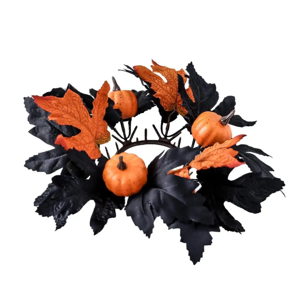 Halloween Dark-Style Candle Holder Wreath | Table Decor