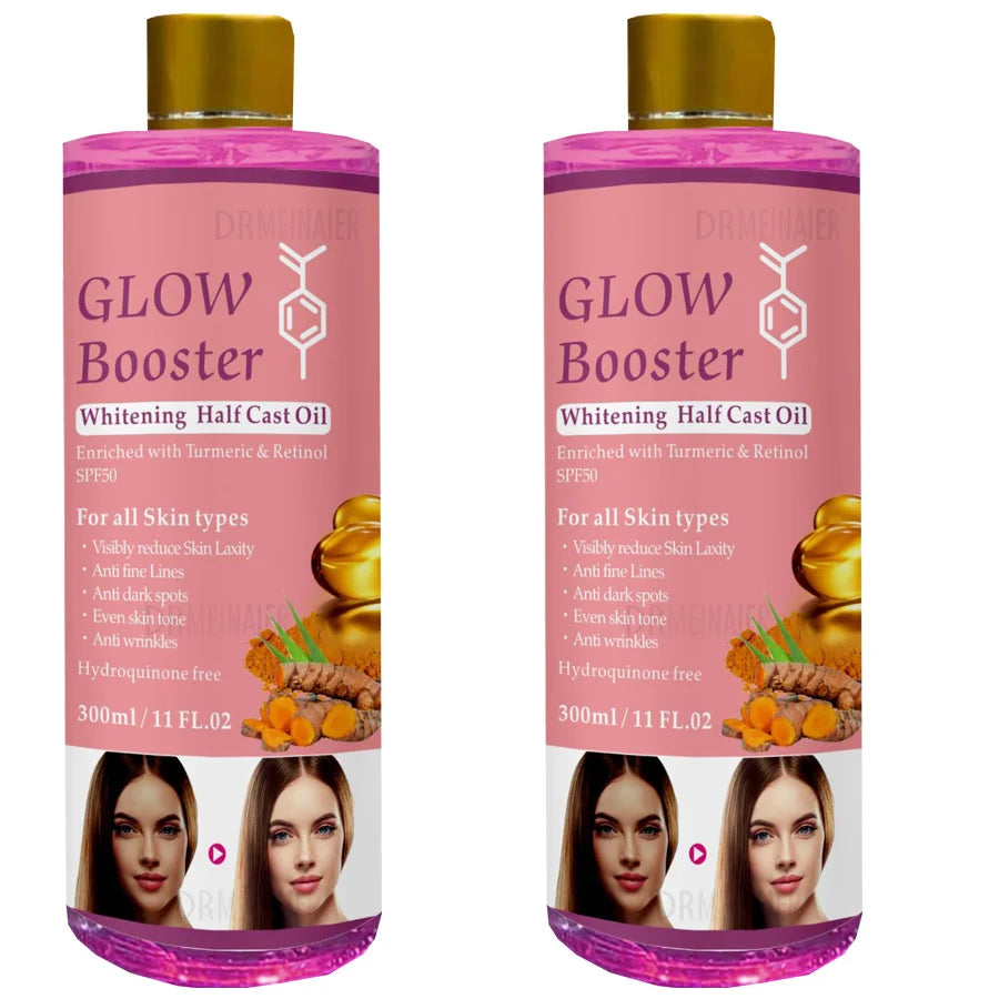 300ml Turmeric And Retinol Whitening Serum Glow Booster Cast Oil Anti Wrinkles And Dark Spots Repair Damage Skin For All Skin Peaceful Pleasures Health and Wellness 300mlx2 pieces