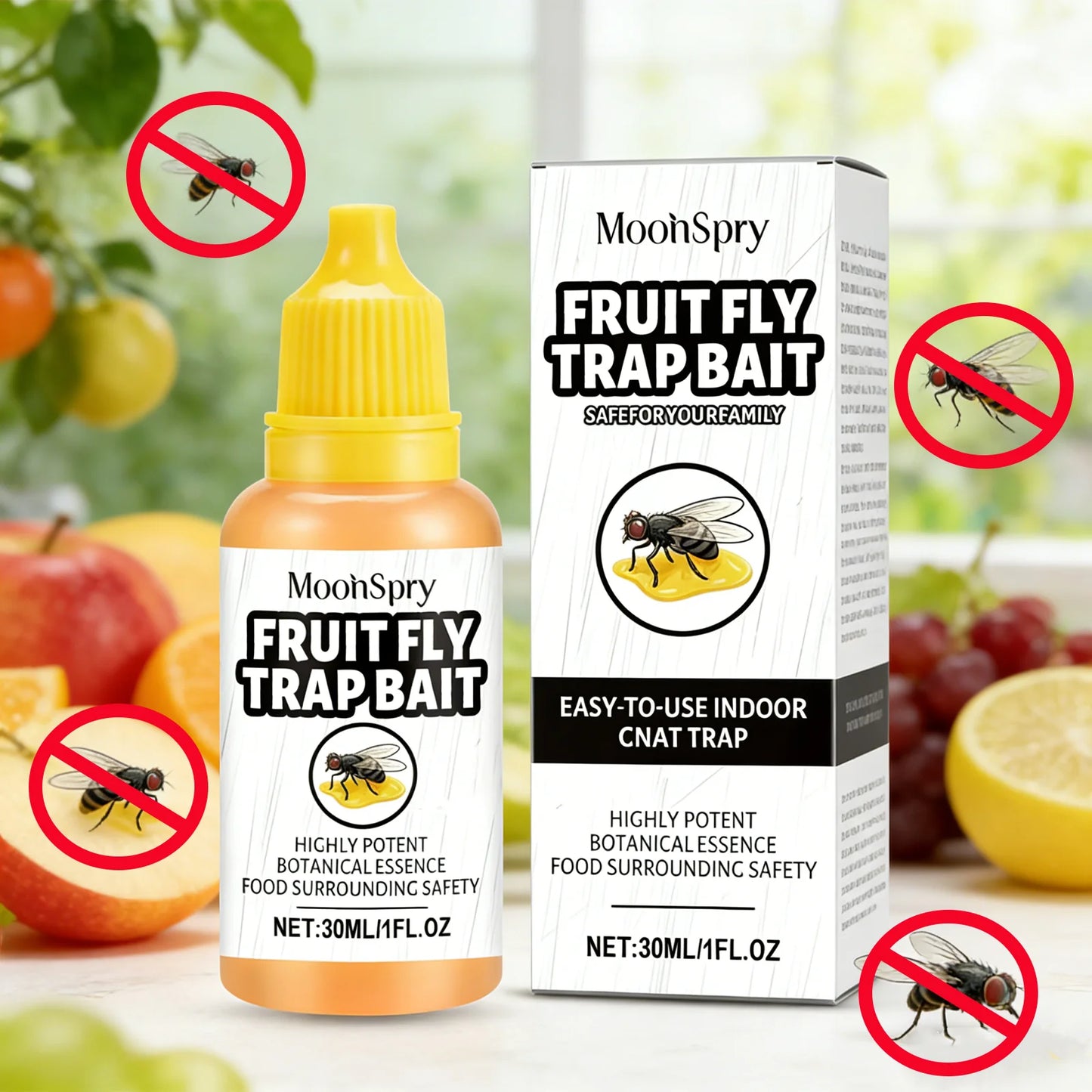 MOONSPRY Sorbitol Fruit Fly Trap Bait | Kitchen & Home