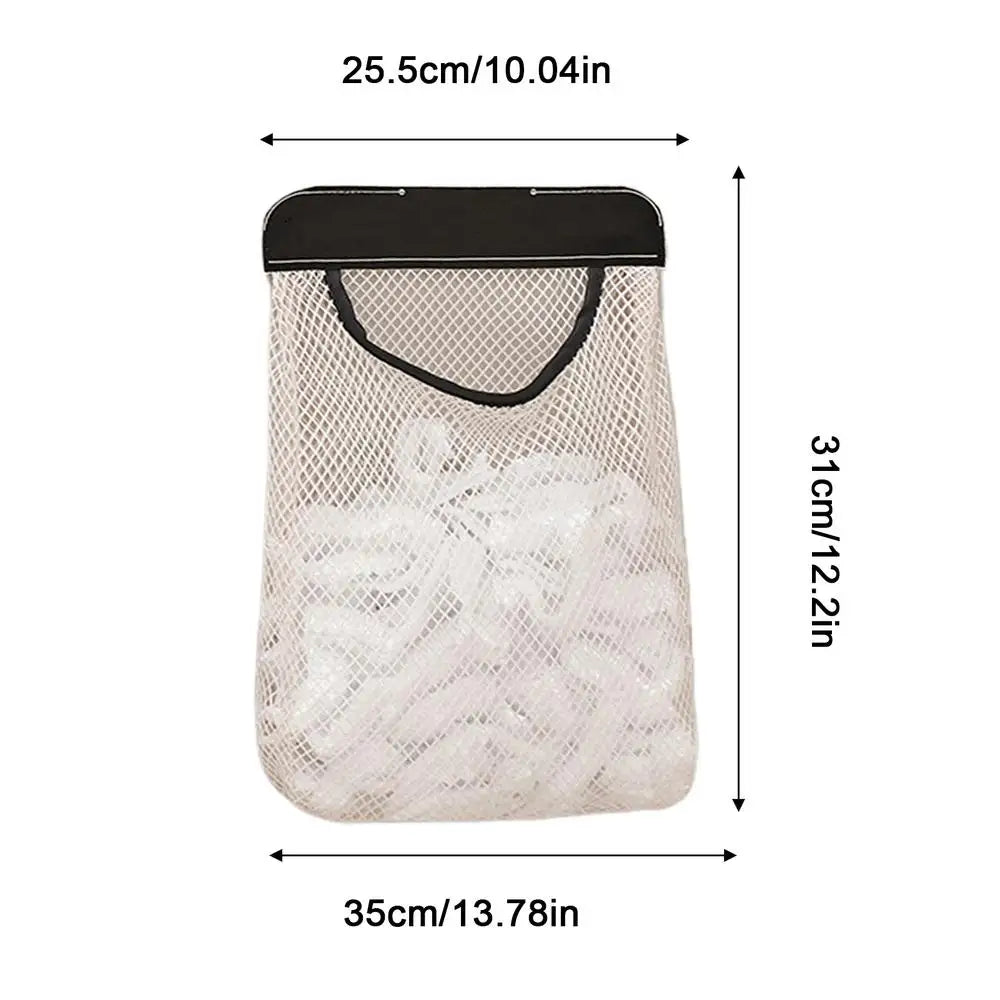 Wall Mounted Mesh Storage Bag | No-Drill Door Organiser