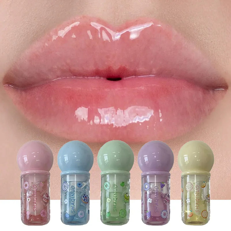 Fruit-Flavored Lip Oil – Moisturizing, Glossy & Plumping Balm