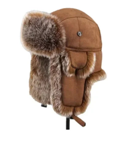 Winter Faux Fur Bomber Hat | Russian Ushanka Earflap Cap Unisex