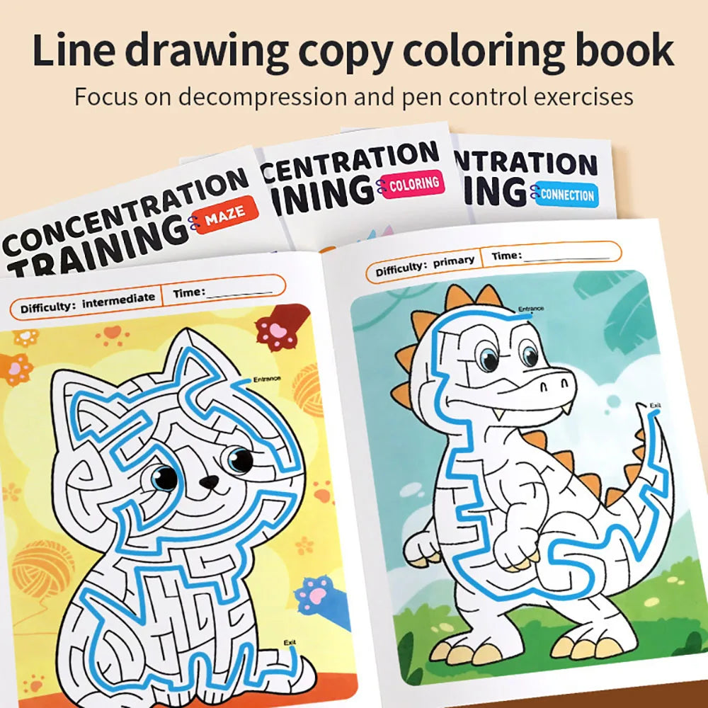 Maze Connection Coloring Book Student Stress Relief Puzzle Game