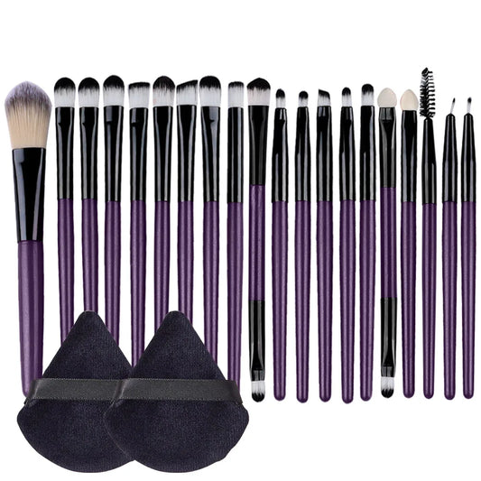 RUNTOIN 20Pcs Makeup Brush Set – Foundation & Eyeshadow Kit