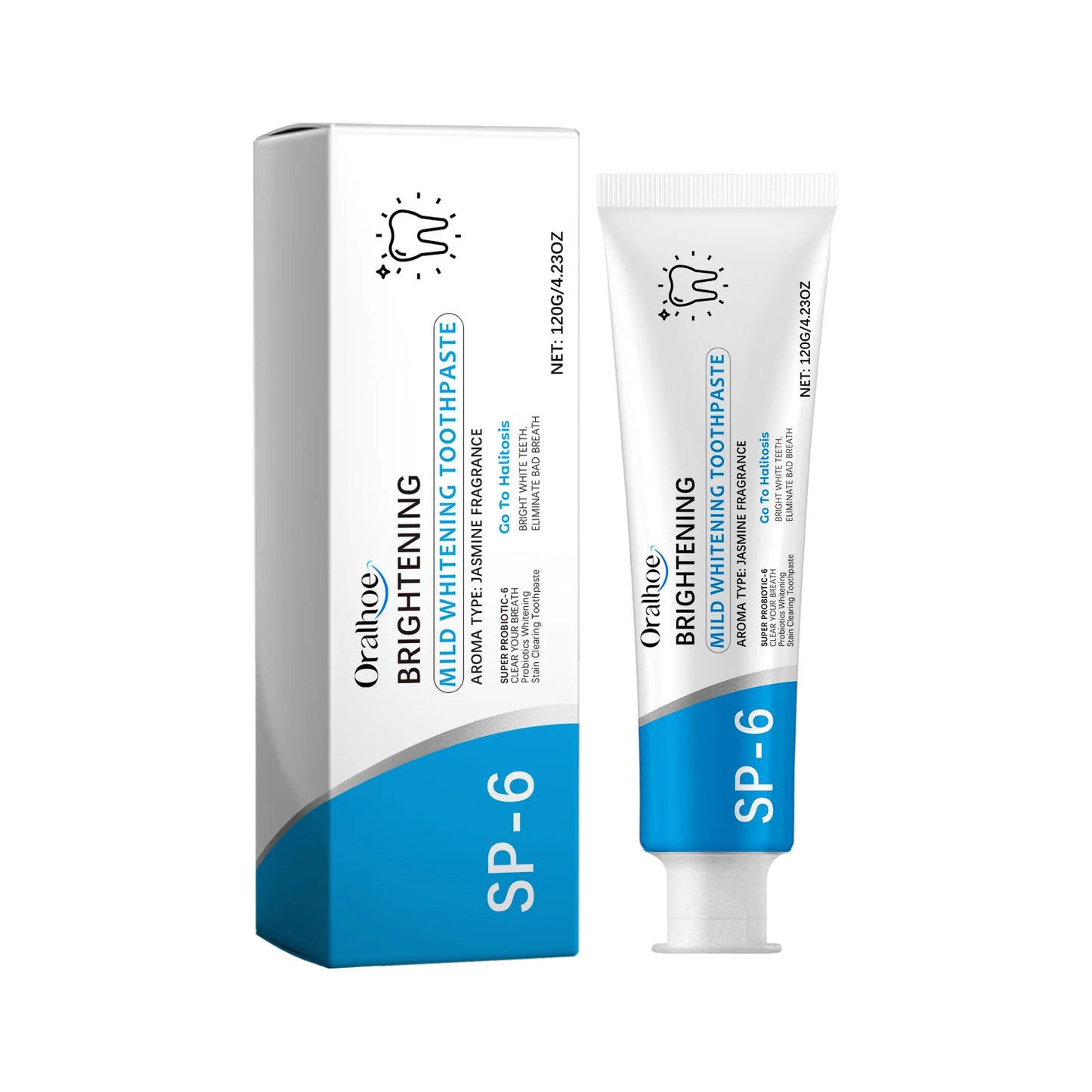 Oralhoe Whitening Toothpaste | Mint, Jasmine & Xylitol 120g