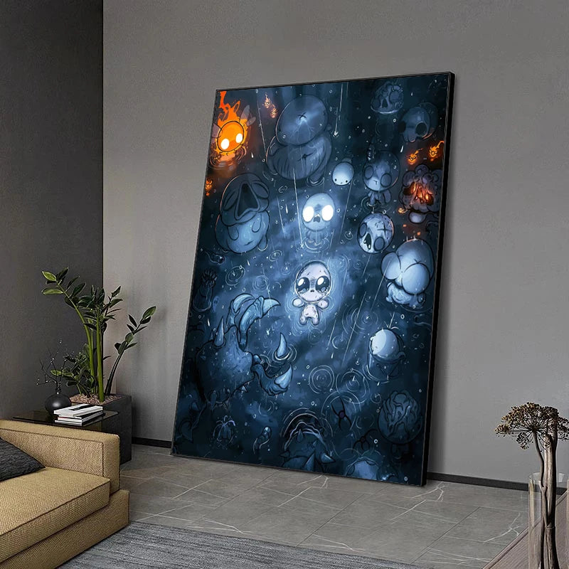 Binding of Isaac Canvas Wall Art | Roguelike Game Poster Print