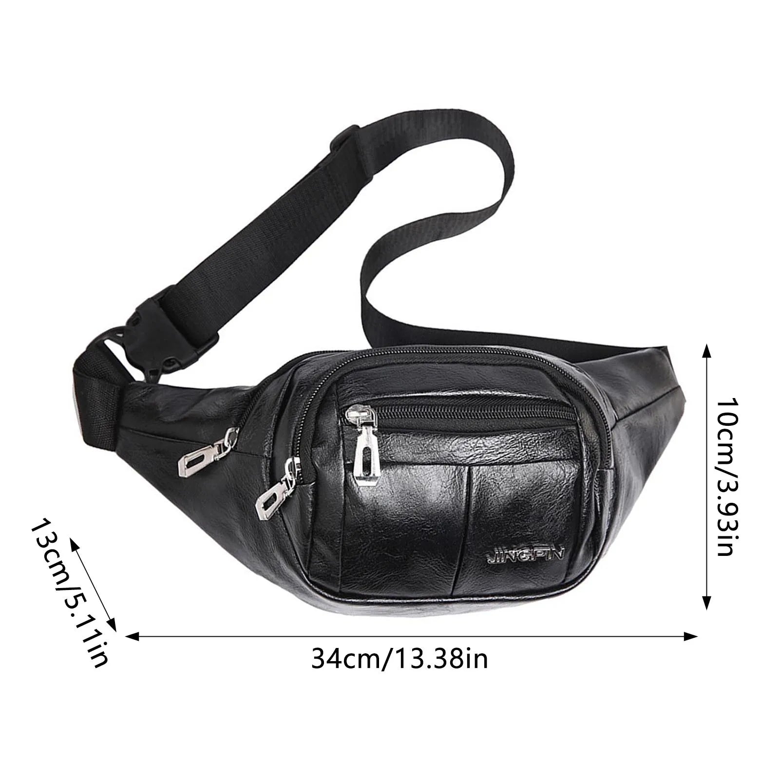 Fashion Men's Leisure Waist Bag Waterproof Travel Phone Bag with Smooth Zipper for Friend Family Neighbors Gift Peaceful Pleasures Health and Wellness