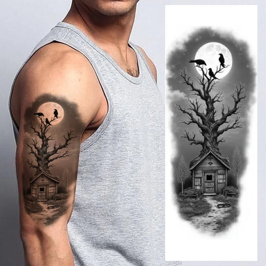 3-Pack Realistic Temporary Tattoos – Caged Creature & Nature Art Temporary Tattoo Set Oasis Select