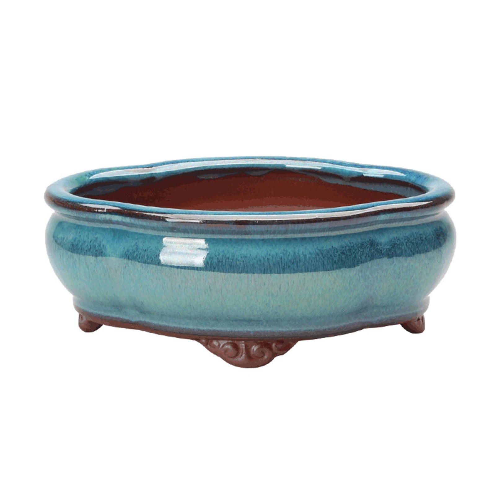 Ceramic Garden Planter Pots Elegant Breathable Rough Pottery Bonsai Pots for Living Room Bedroom Study Pots Peaceful Pleasures Health and Wellness Default