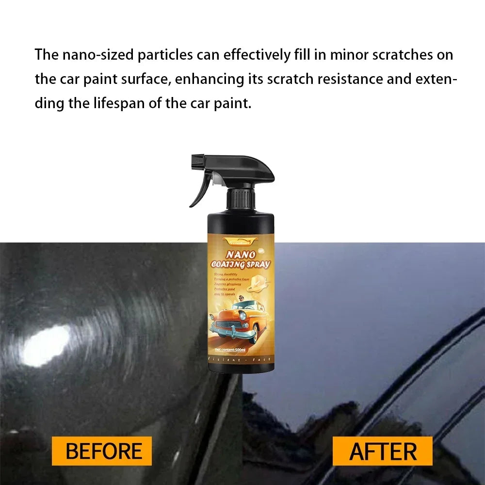 Car 500ML Hardness Car Detailing Ceramic Coating Products Ceramic Coating Nano Glass Plated Crystal Car Polish Peaceful Pleasures Health and Wellness