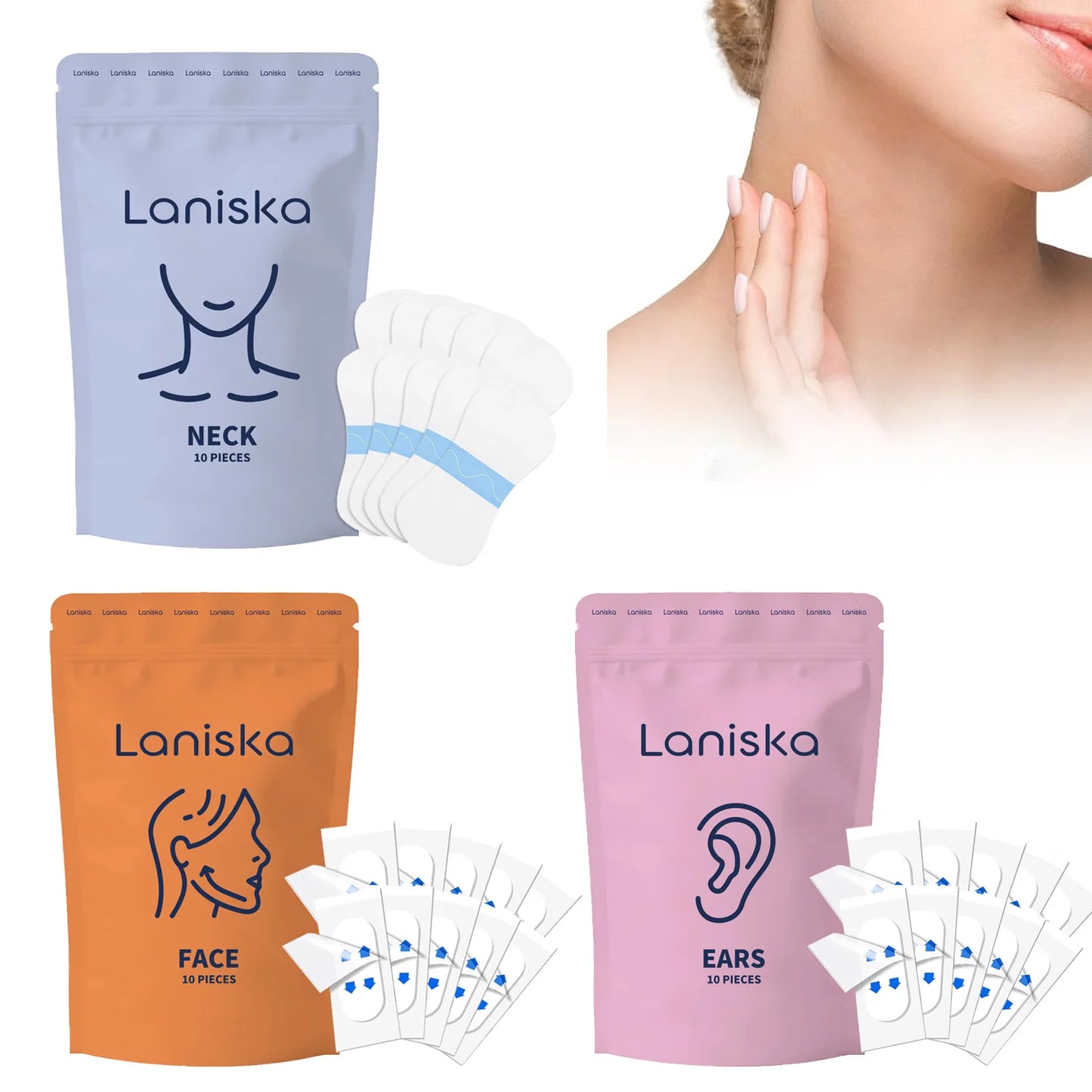 Hydrogel Face, Ear & Neck Patches – Moisturizing & Firming