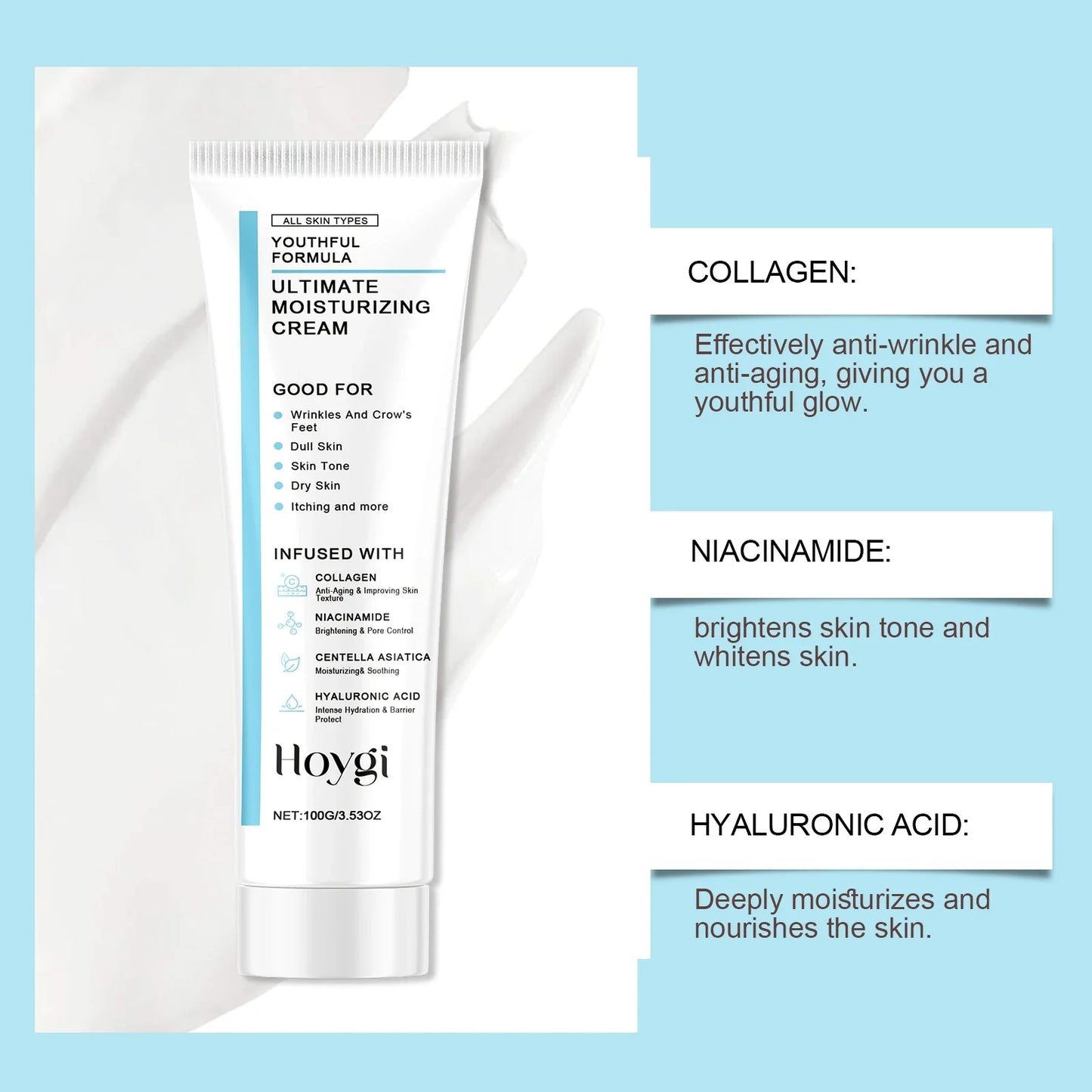 Centella & Hyaluronic Acid Daily Moisturizing Cream 100g