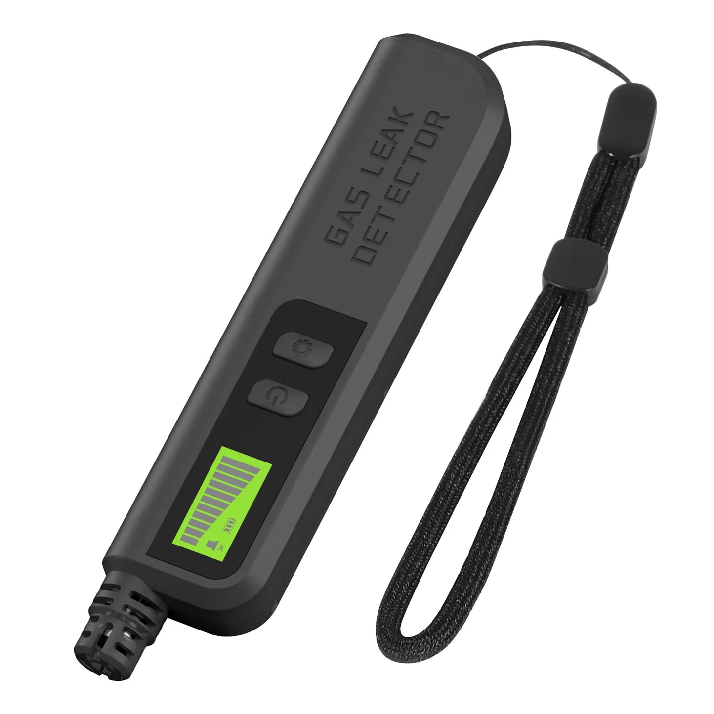 Portable Combustible Gas Detector for Home Kitchen, Professional Analyzer with LCD Display for Detecting CO CH4 C2H6 LPG Alcohol Peaceful Pleasures Health and Wellness Black