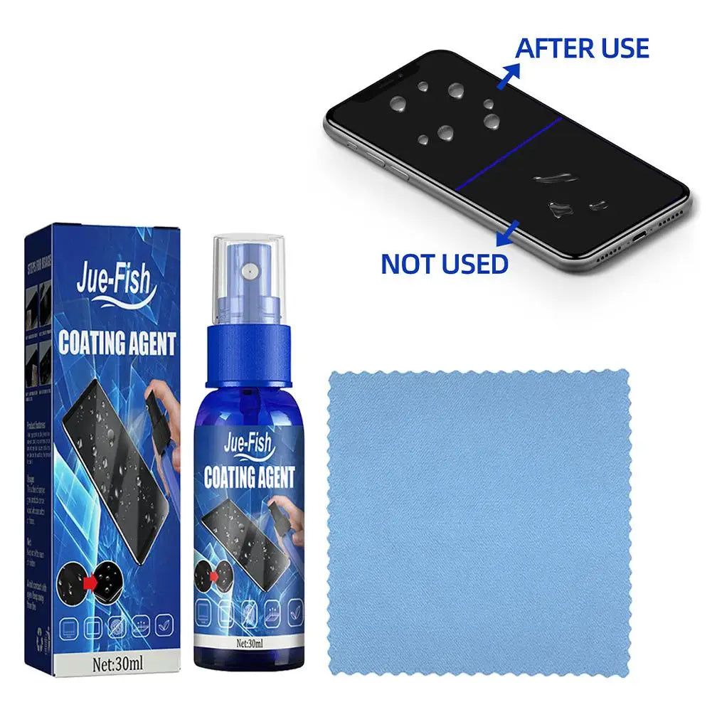 Screen Cleaner Spray Kit with Microfiber Cloth Peaceful Pleasures Health and Wellness