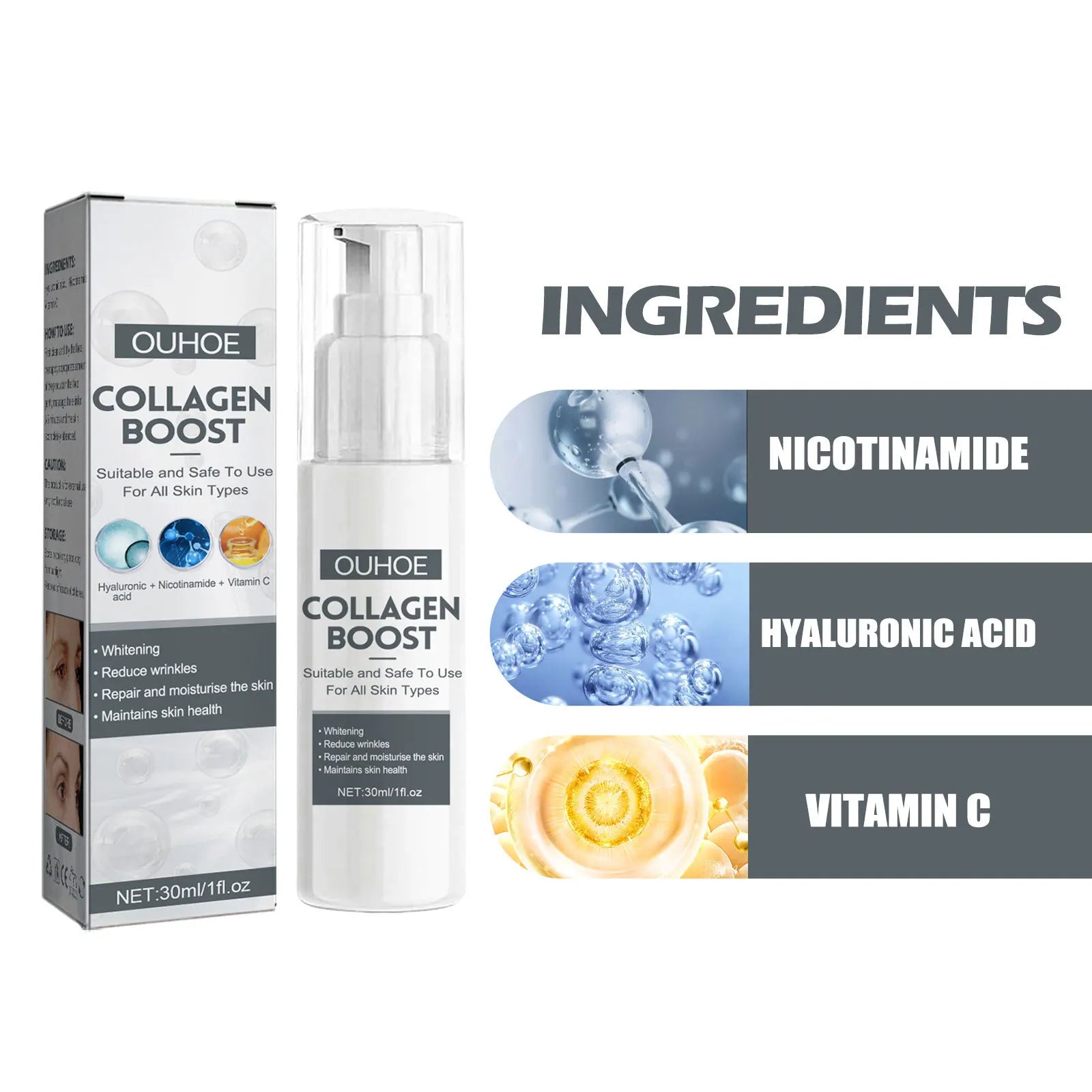 Ouhoe Anti-Aging Face Serum – Dark Spots, Wrinkles & Pores Anti-Aging Face Serum Oasis Select