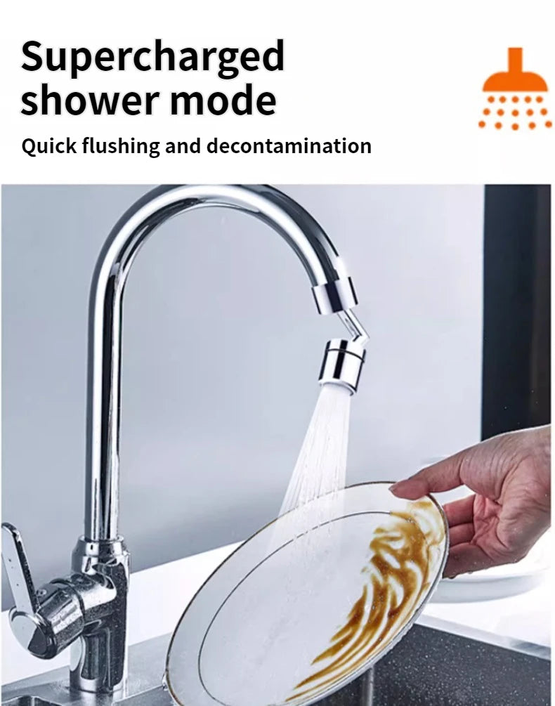 360° Swivel Faucet Aerator | Water-Saving Tap Spray Head