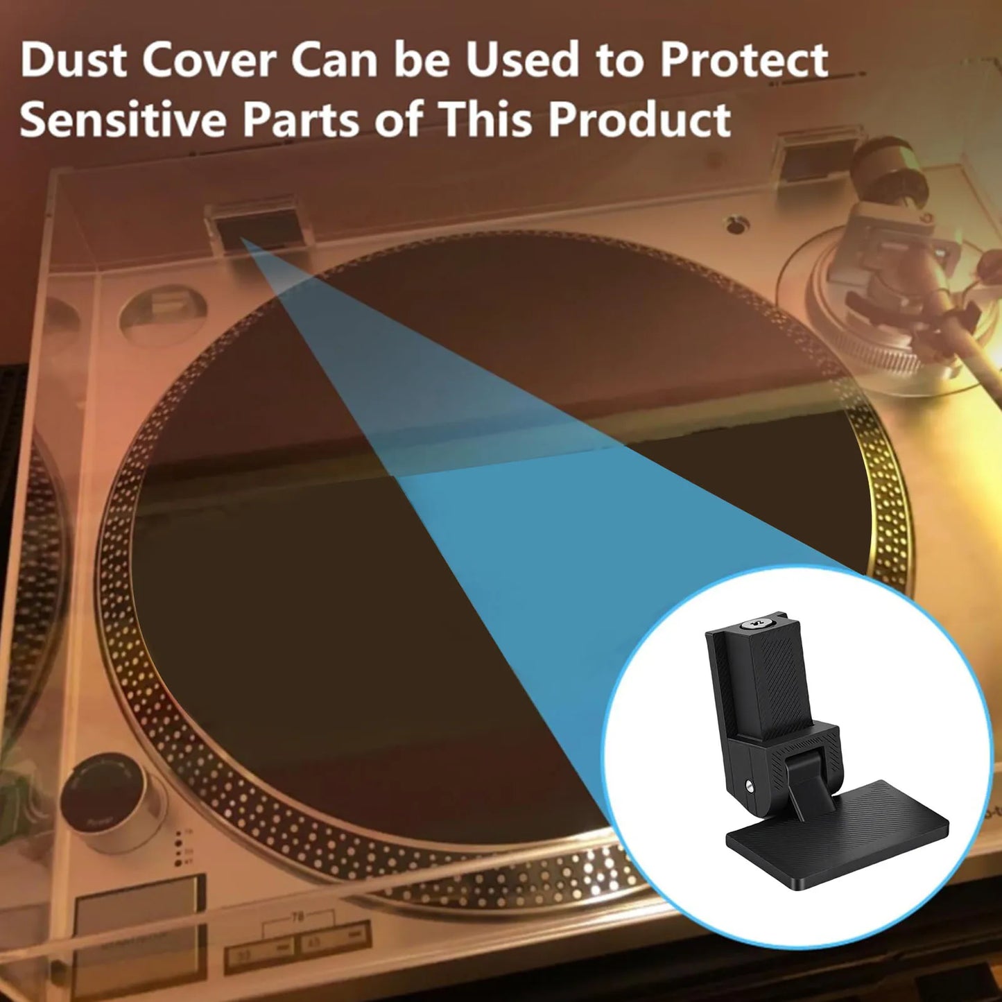 Turntable Dust Cover Hinges for Audio-Technica LP120 LP60X (2pcs)