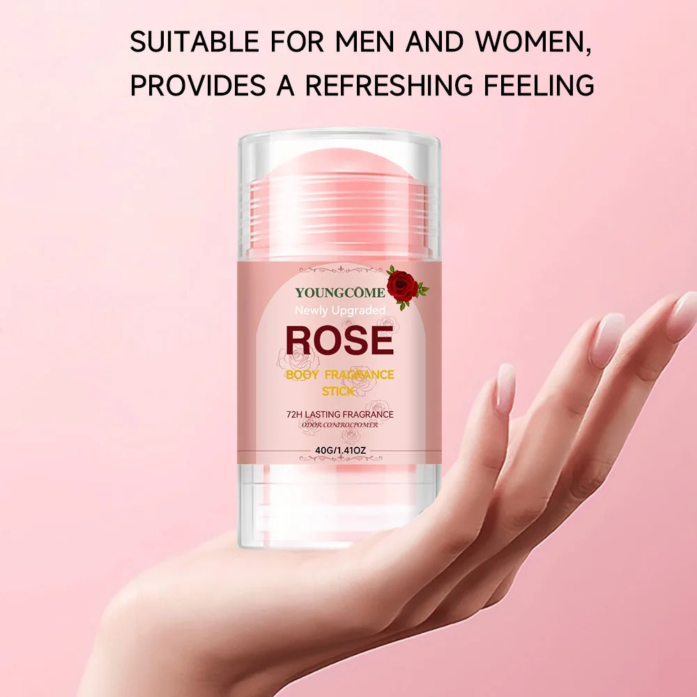 Newly Upgraded Rose Booy Fragrance Deodorant Stick 72 Hours Deodorant Anti Sweating Remove Armpit Odor Underarm Peaceful Pleasures Health and Wellness