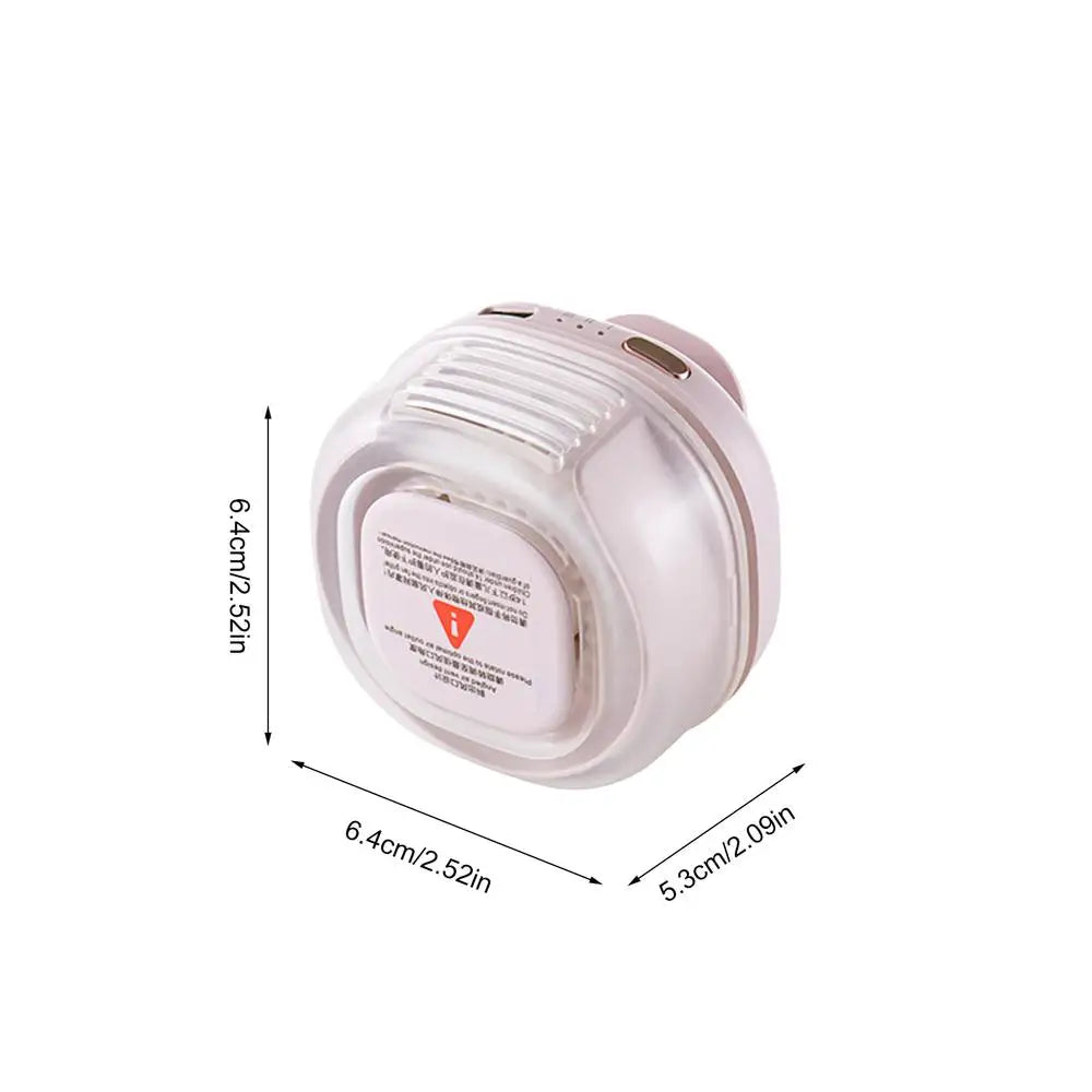 Portable Waist Fan Mini Rechargeable 3-Speed 1000mAh Clip On Hands-Free Fan For Home Indoor Office Dorm Desk Outdoor Camping Peaceful Pleasures Health and Wellness China Mainland Pink