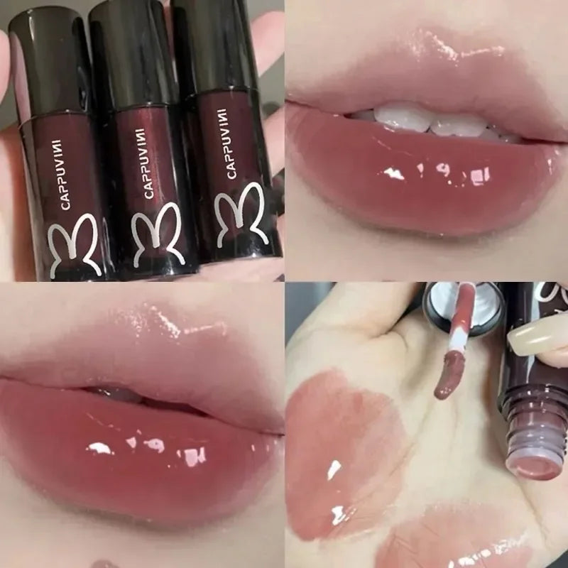 Cappuvini Crystal Mirror Lip Gloss | Hydrating Jelly Lip Glaze
