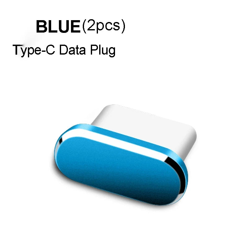 Metal Type-C Dust Plug USB Port Protector Cap – 2 Pack
