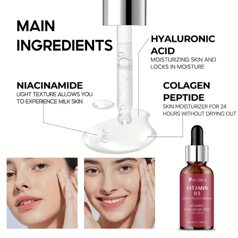SUYARUN Kojic Acid Cream & Vitamin B3 Serum Combo - Brightening Dark Spot Corrector, Anti-Aging Skincare Set, Glowing Skin Care. Peaceful Pleasures Health and Wellness