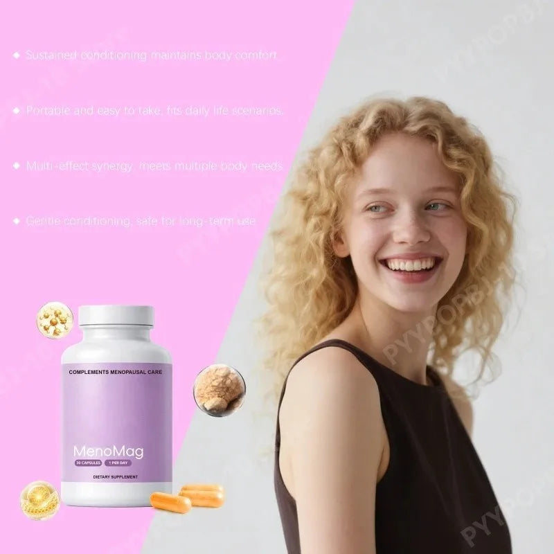 MenoMag Women's Wellness Magnesium Supplement 30 Capsules
